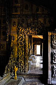 Myanmar - Mandalay, Shwenandaw Kyaung (the Golden Palace) a wonderful example of the Burmese unique teak architecture and wood-carving art. 